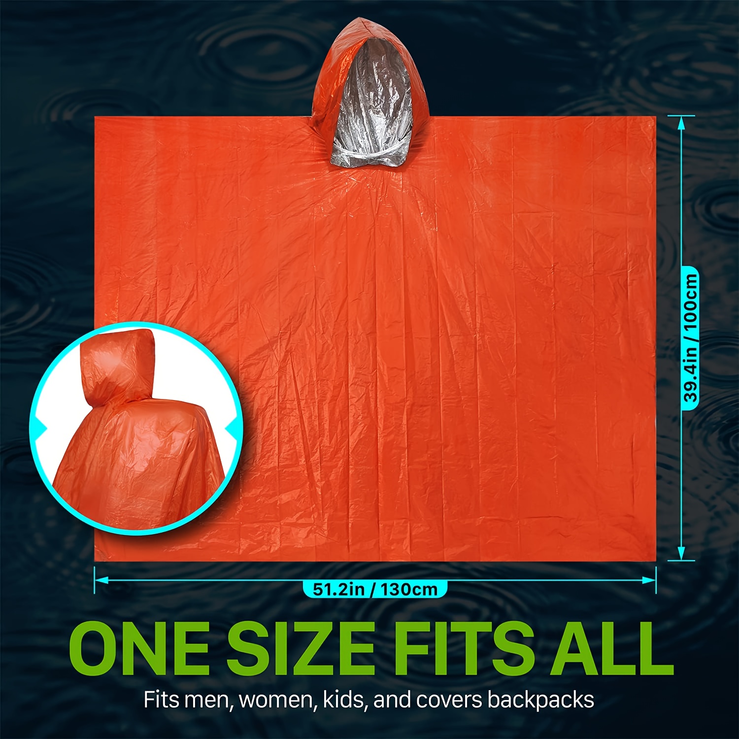 الطوارئ بقاء المطر المعطف الحر - مراجعة Survival Blanket Reflective وسعره